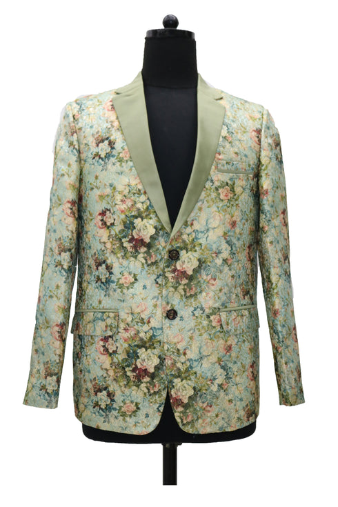Sage Green Floral Jacket